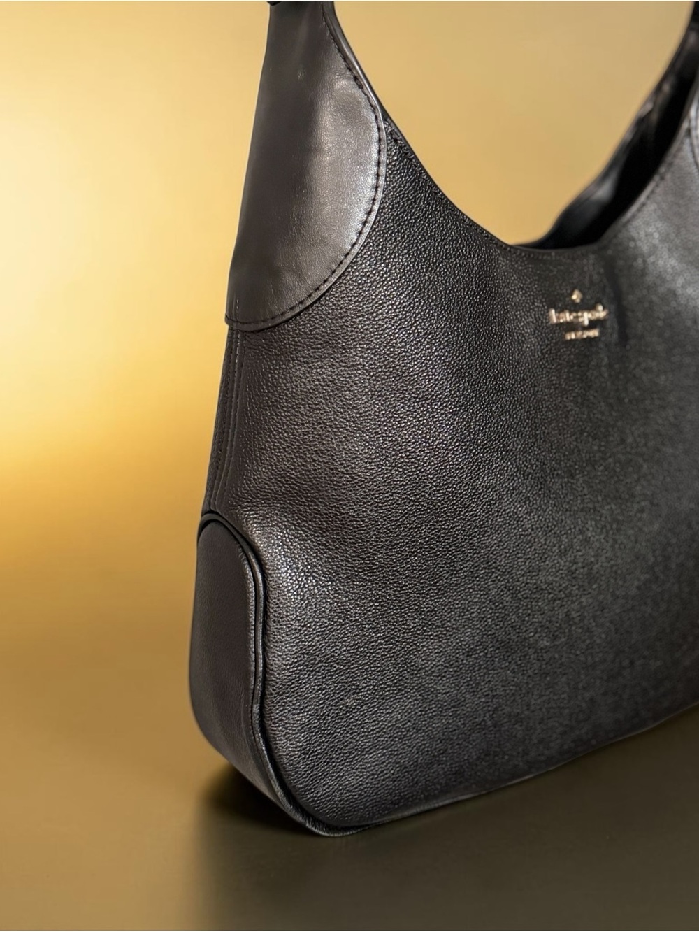 kate spade Black Leather Hobo Shoulder Bag - Picture 4 of 7